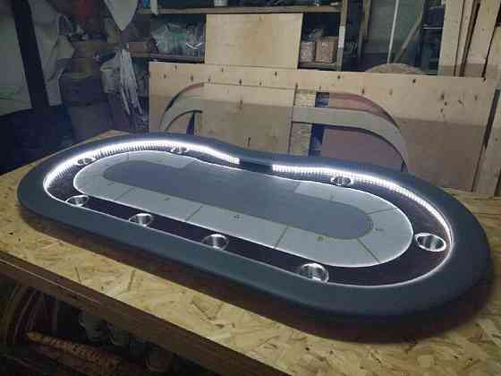 Покерный Стол с подстаканниками и подсветкой 