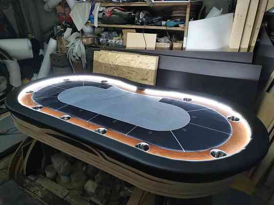 Покерный Стол с подстаканниками и подсветкой 