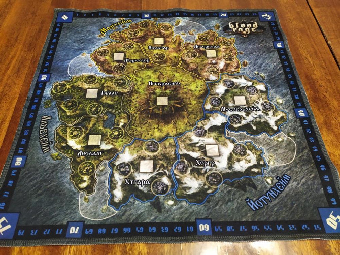 Кровь и ярость коврик плеймат Blood rage playmat  - изображение 3