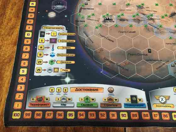 Покорение марса плеймат Mars terraforming playmat 