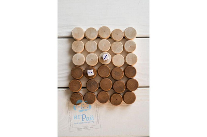 Фишки для нард средние с кубиками 23 мм  - изображение 2