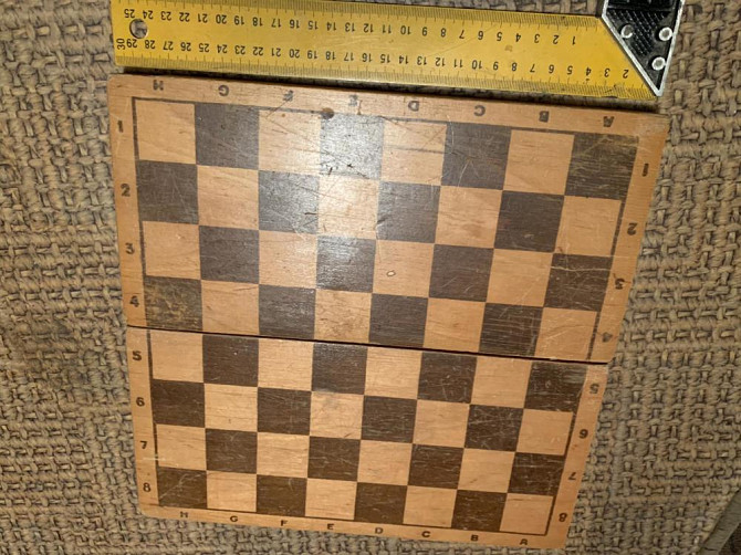 Доска деревянная для шахмат шашек  - изображение 3