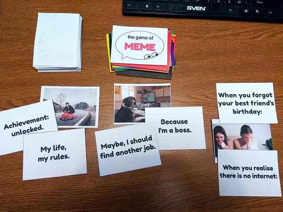 Игра с мемами на английском языке 
