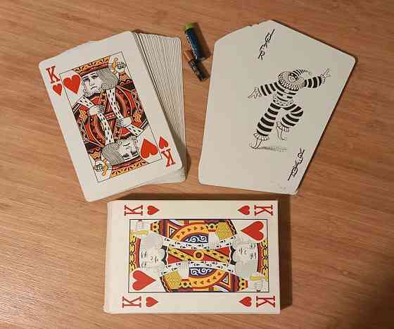 Сувенирные игральные карты, размер 20х12 см! 