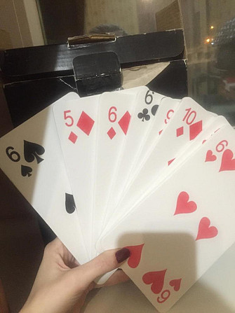 Новый игральный набор карты красный куб  - изображение 1