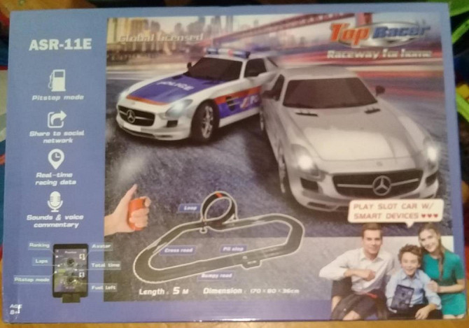Гоночный автотрек Mersedes SLS + Police ASR-11E  - изображение 1