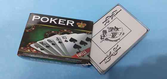 Карты Poker 54шт, крупный индекс, пластиковые 