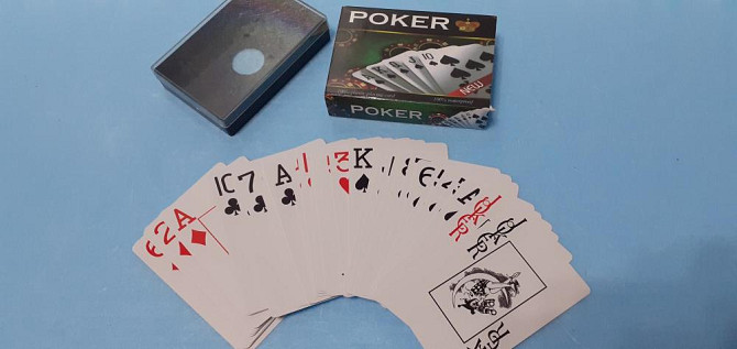 Карты Poker 54шт, крупный индекс, пластиковые  - изображение 4