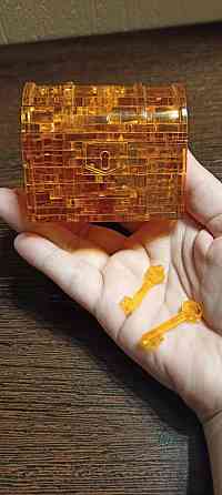 3д сундук,головоломка-пазл 