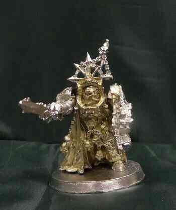 Warhammer 40000. Хаос лорд в терминаторской броне 