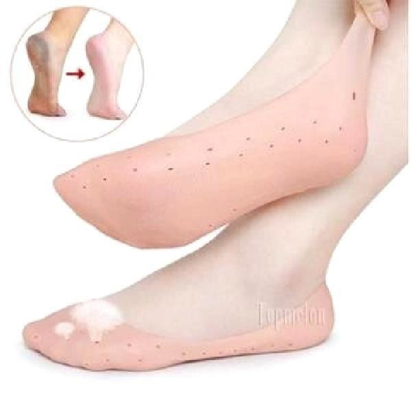 Силиконовые носочки Anti-Crack Silicone Socks, L н  - изображение 3