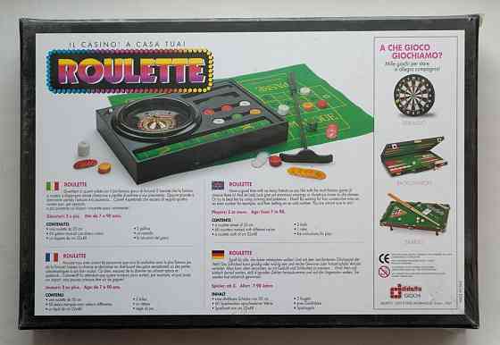 Настольная игра Рулетка, изготовлено в Италии 