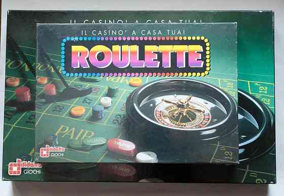 Настольная игра Рулетка, изготовлено в Италии 