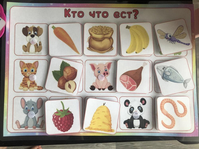 Игра на липучках кто что ест  - изображение 2