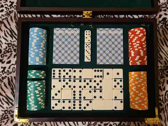 Набор для покера + домино два в одном 