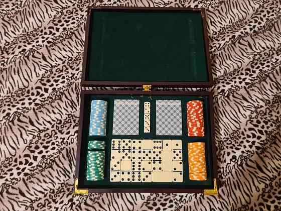 Набор для покера + домино два в одном 