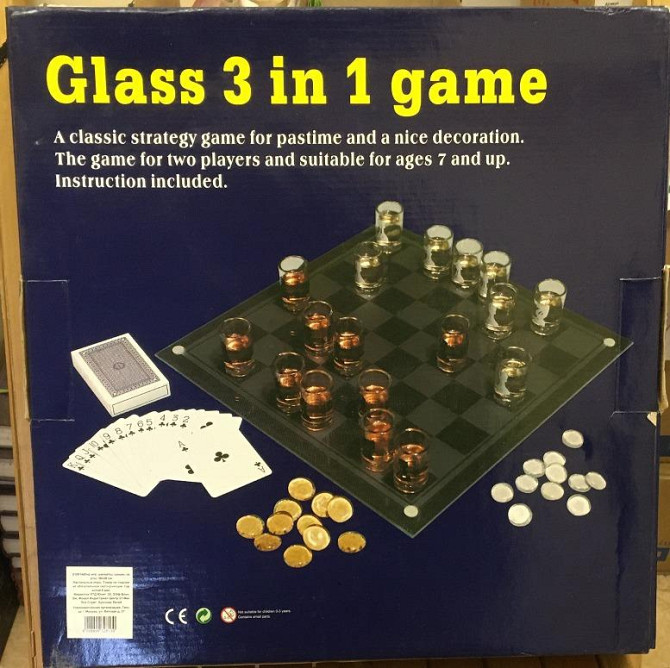 Glass 3 in 1 Game — Chess, Checkers, Poker  - изображение 4