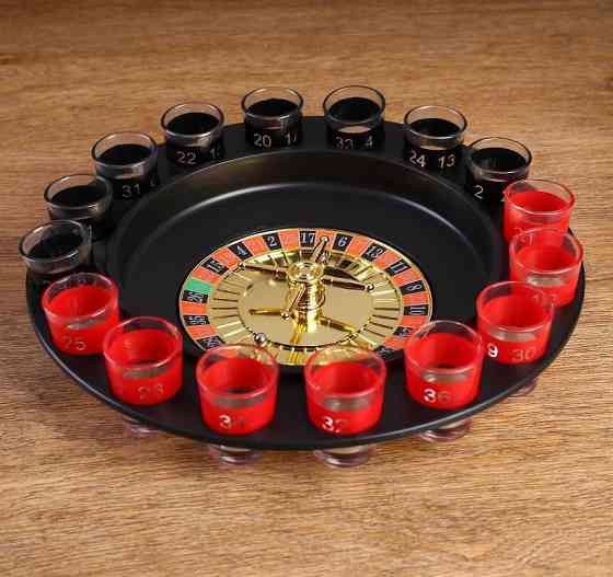 Настольные игры «пьяная рулетка» 16 стопок 