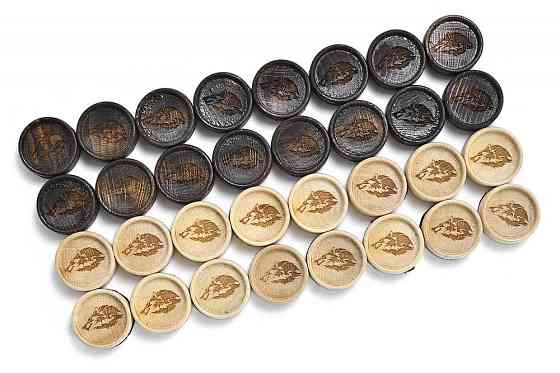 Фишки для нард и шашек "Волк" 29 мм, Harutyunyan 