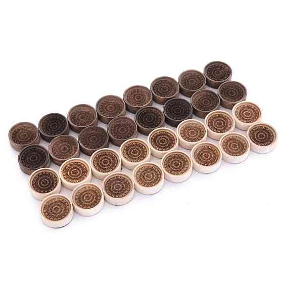 Фишки для нард "Греческий узор" 29 мм, Harutyunyan 