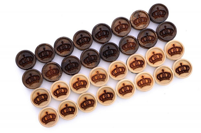 Фишки для нард и шашек "Корона" 29 мм, Harutyunyan  - изображение 1