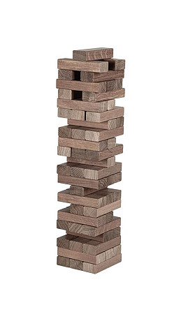 Игра ДЖЕНГА (Jenga) размер L + деревянный футляр  - изображение 3