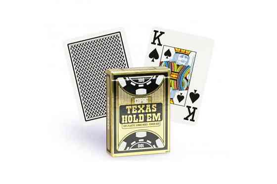 Карты Copag Texas Hold’Em (черная рубашка) 