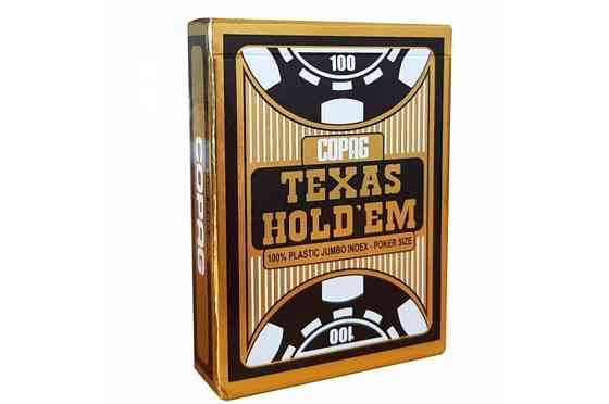 Карты Copag Texas Hold’Em (черная рубашка) 