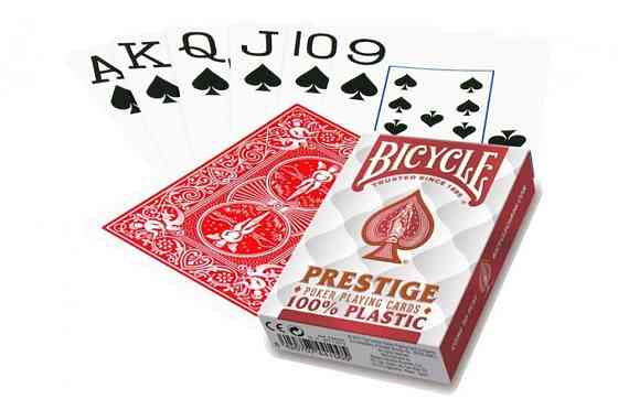 Карты Bicycle Prestige (красная рубашка) 