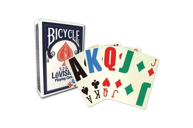 Карты Bicycle LoVision, четырехцветные (синяя рубашка)  - изображение 2
