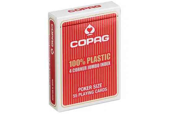 Карты Copag 4 Corner Jumbo Index Красные 