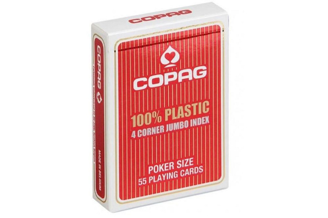 Карты Copag 4 Corner Jumbo Index Красные  - изображение 1