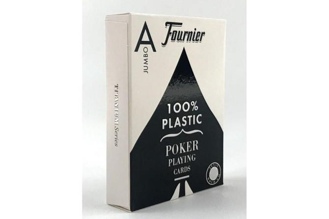 Карты Fournier 2800 100% пластик синяя рубашка  - изображение 1