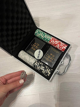 Набор для игры в покер в металическом кейсе  - изображение 1