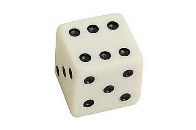 Игральная кость из бильярдного шара, 10 мм  - изображение 1