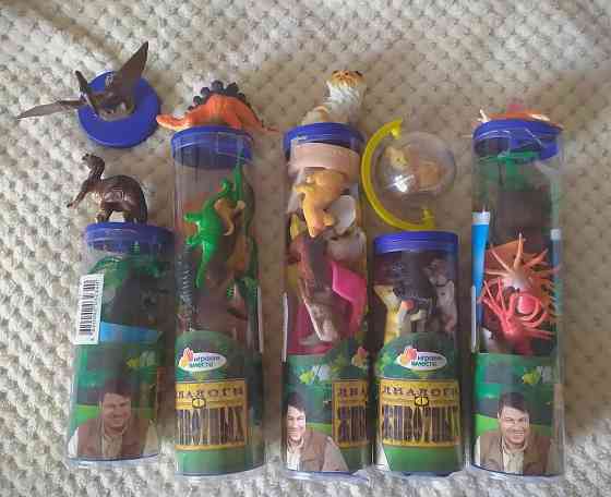 5 наборов фигурок животных 