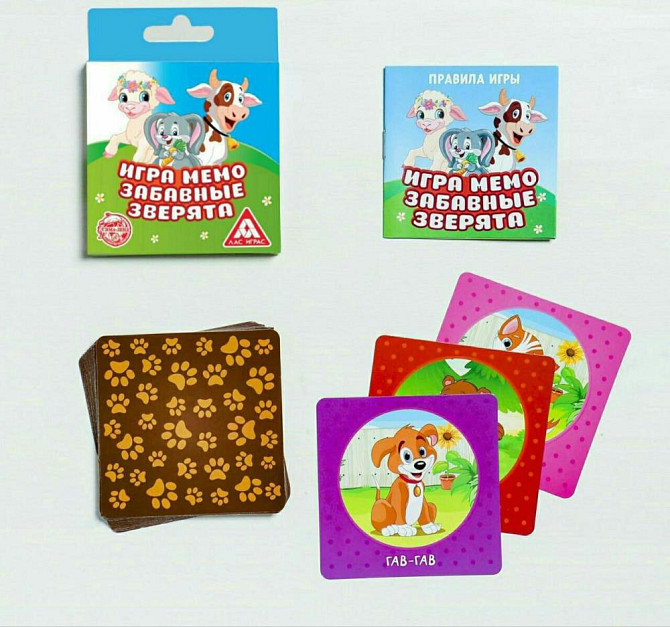 Настольная мемори игра «Забавные зверята», 24 карт  - изображение 2