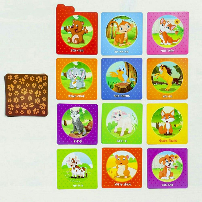 Настольная мемори игра «Забавные зверята», 24 карт  - изображение 4
