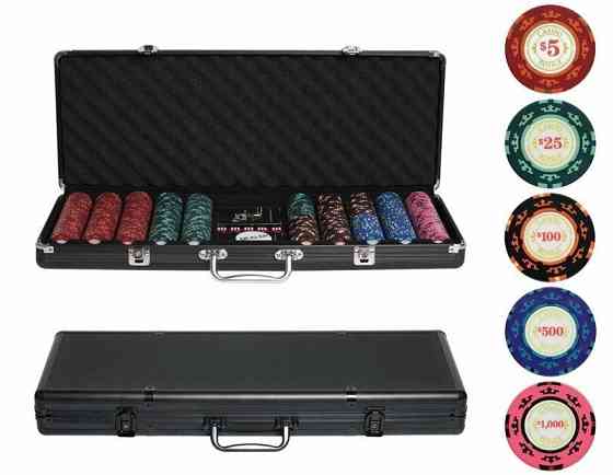 Набор для покера Casino Royale 500 фишек с номинал 