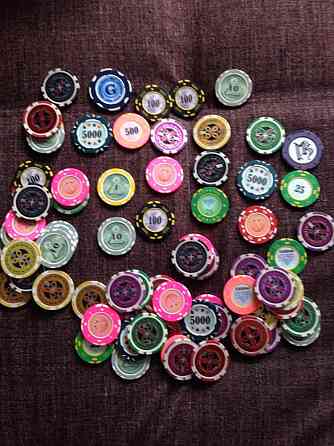 Фишки металические игровые 