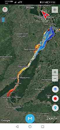 Карта глубин ОВХ, Обь для Сусанина 