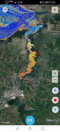 Карта глубин ОВХ, Обь для Сусанина 