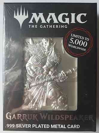 Magic THE gathering. garruk silver plated metal 