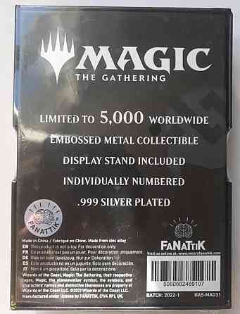 Magic THE gathering. garruk silver plated metal 