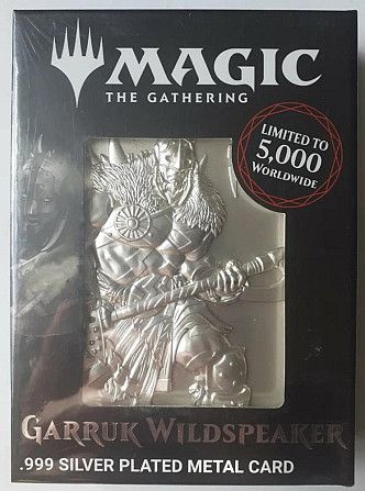 Magic THE gathering. garruk silver plated metal  - изображение 1