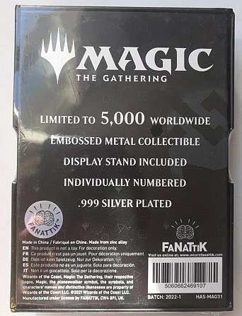 Magic THE gathering. garruk silver plated metal  - изображение 2