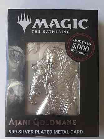 Magic THE gathering. Ajani silver plated metal 
