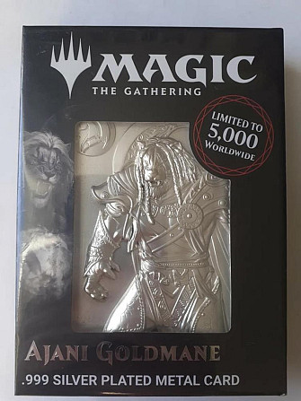 Magic THE gathering. Ajani silver plated metal  - изображение 1