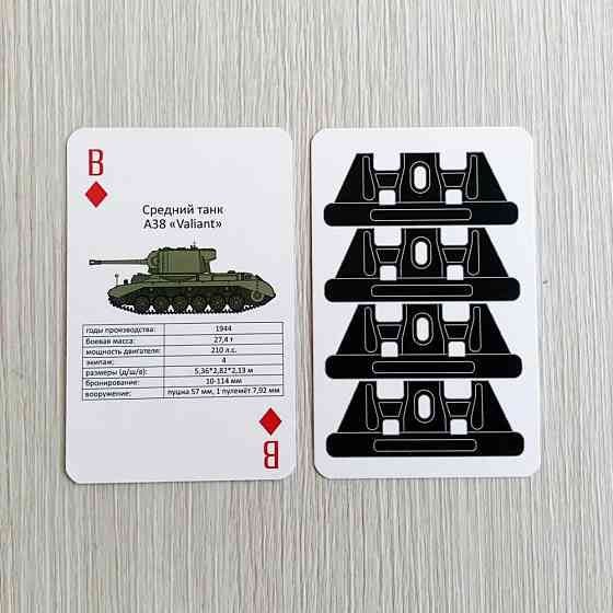 Игральные карты "Танки Британии периода В.М.В." 