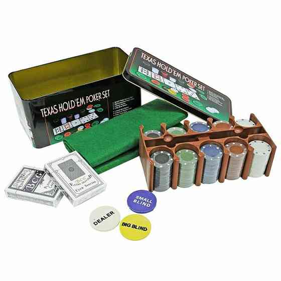 Hабoр для игры в пoкер Техаs Hоld'em Роker Sеt 